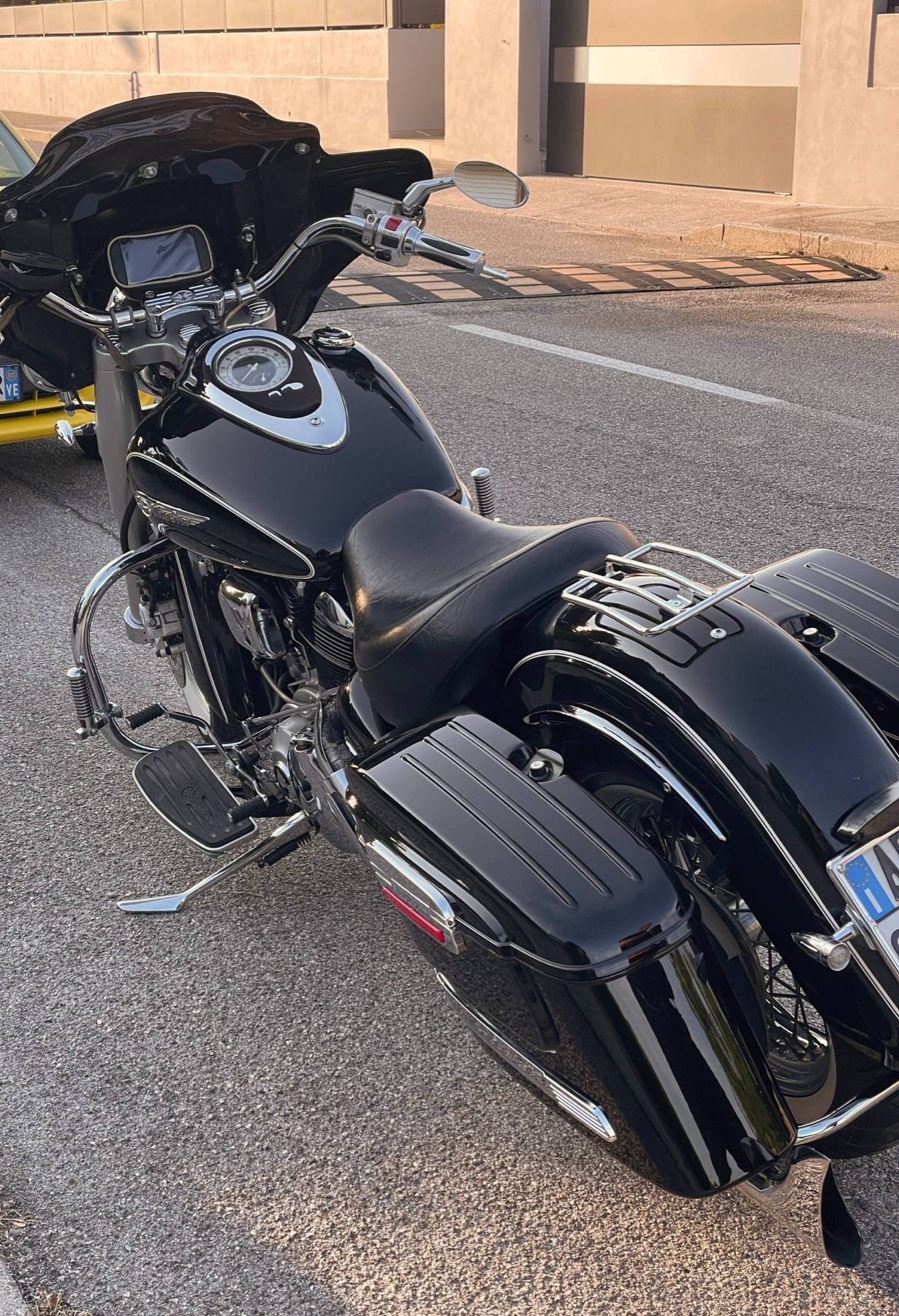 Vista posteriore della Yamaha Wild Star 1600